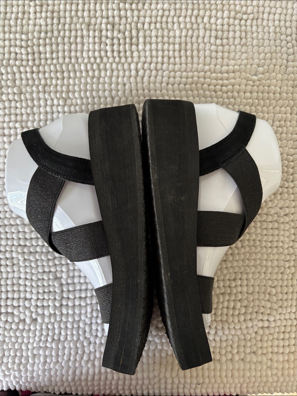 Yellow box Platform Elastic Strap Sandals - Picture 9 of 13